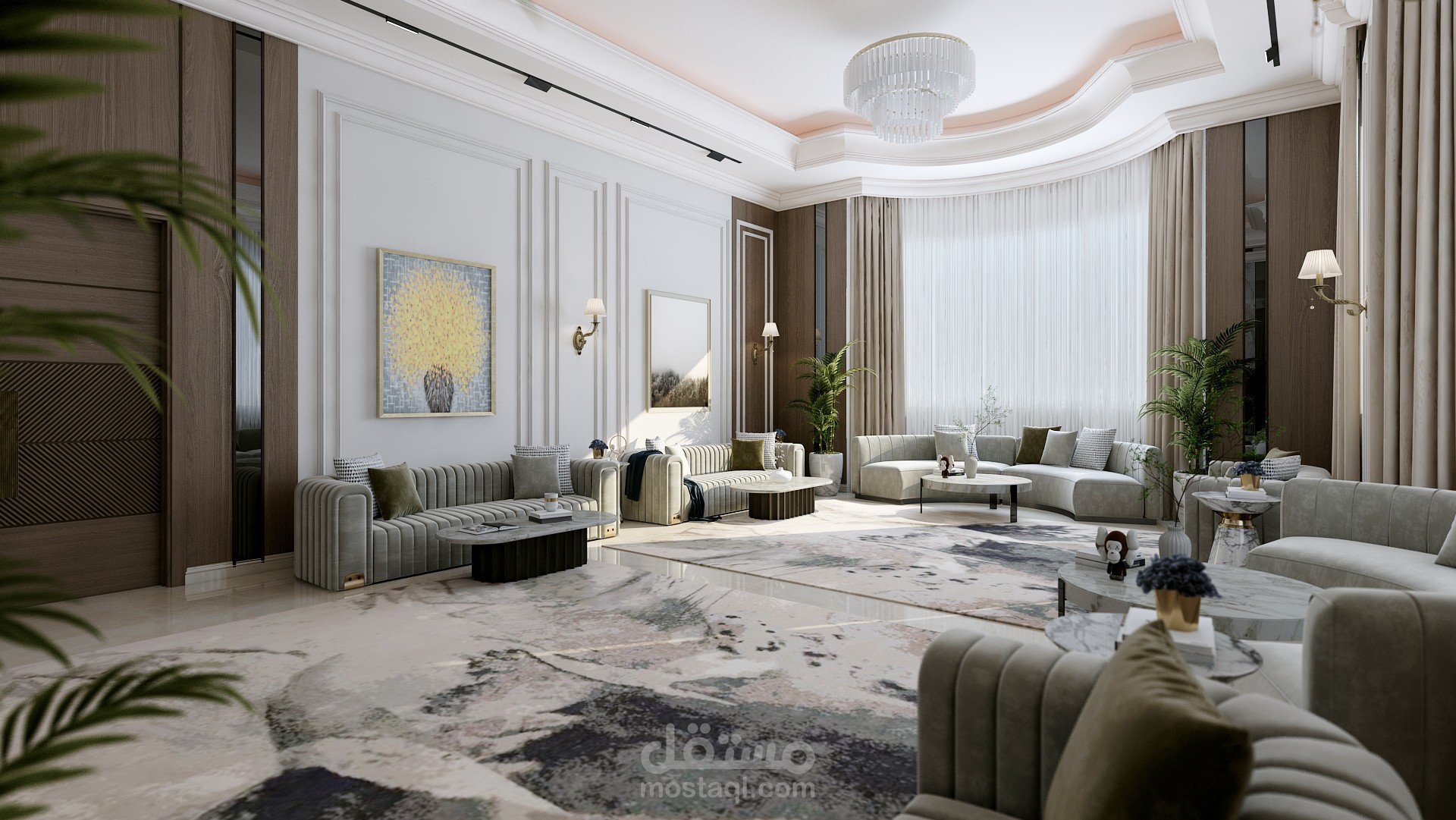 تصميم داخلي لمجلس رجال