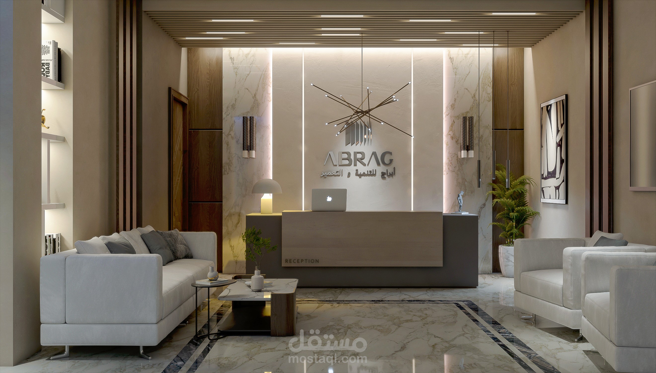 تصميم شركة إداري يجمع بين الأناقة والعملية