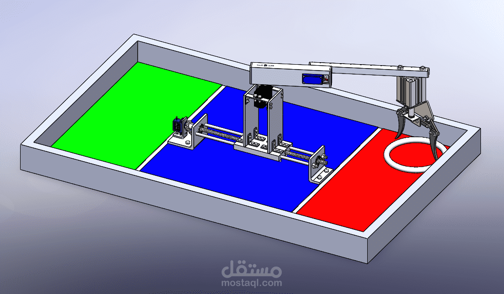 linear guide with gripper