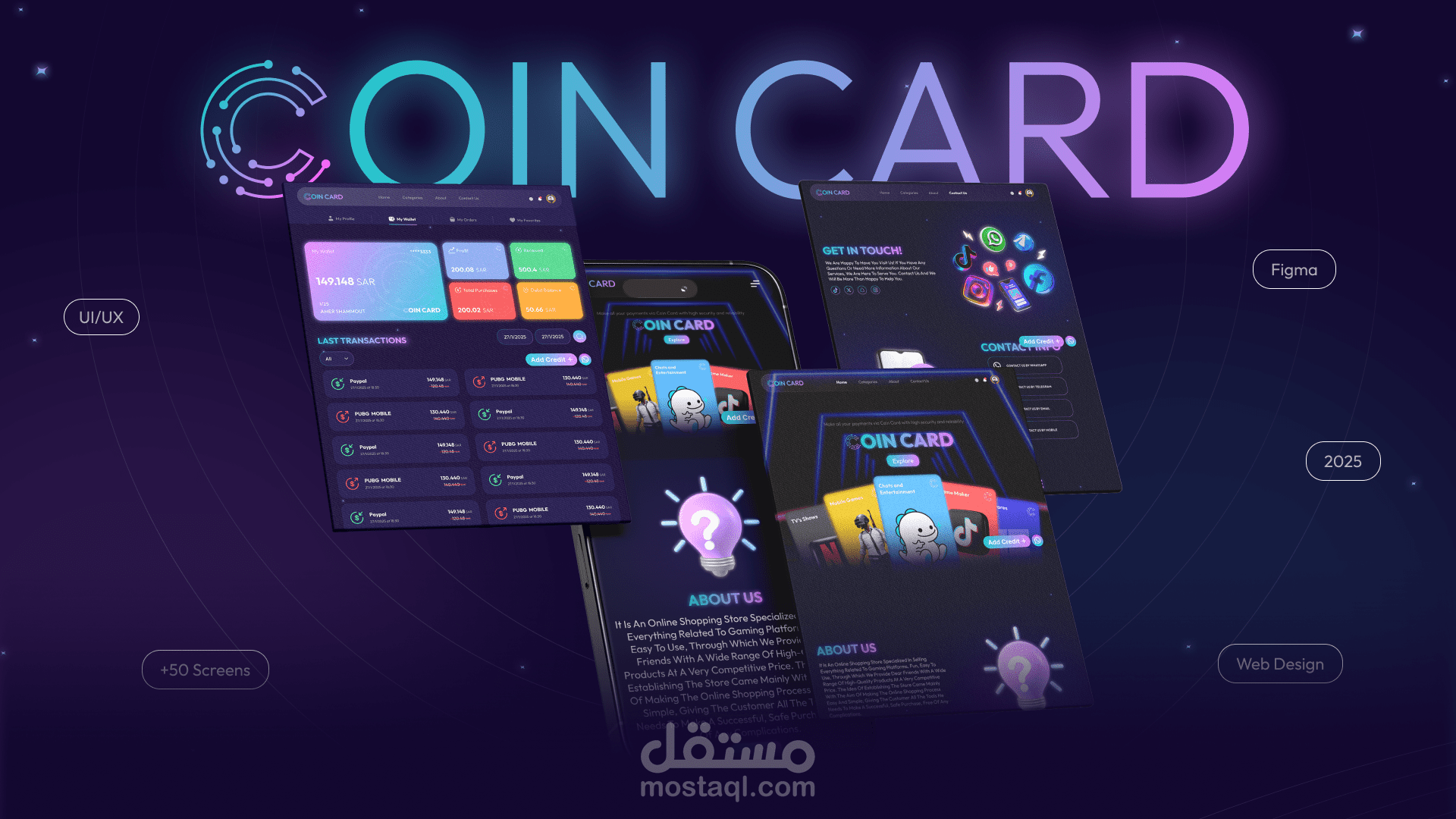 Coin Card | Fintech Website