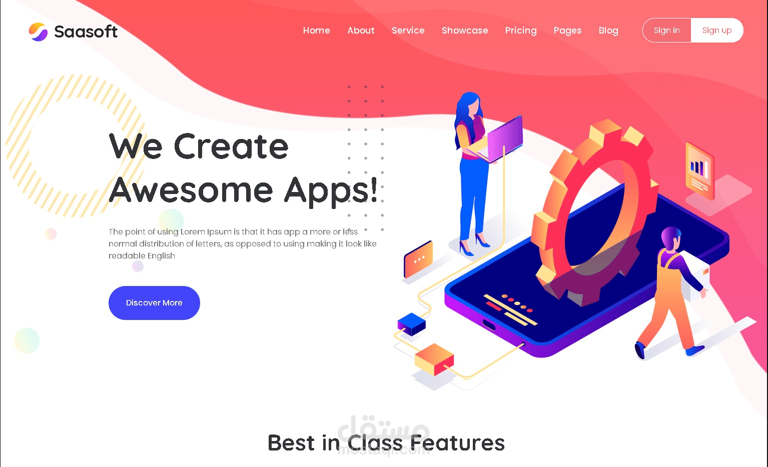 SaaS Website