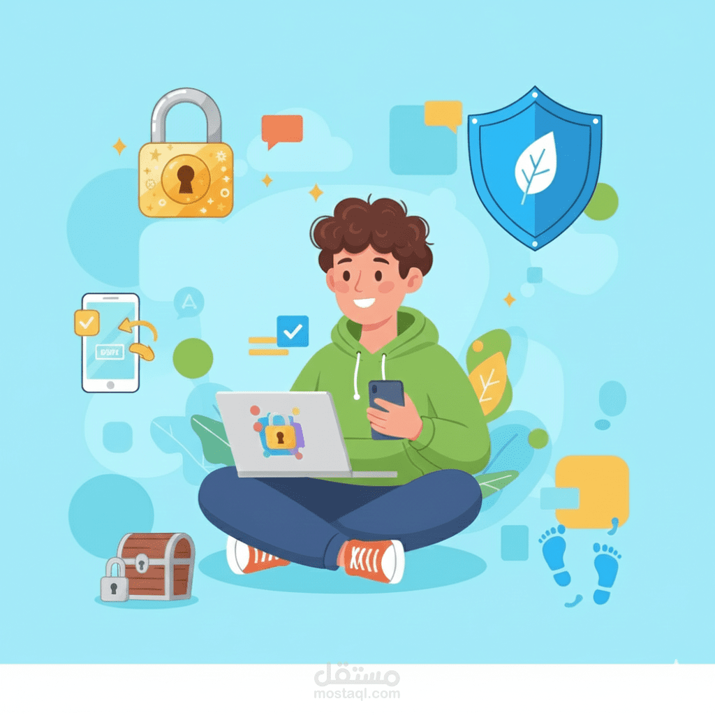 الخصوصيه والامان الرقمى  توعيه للمبتدئين