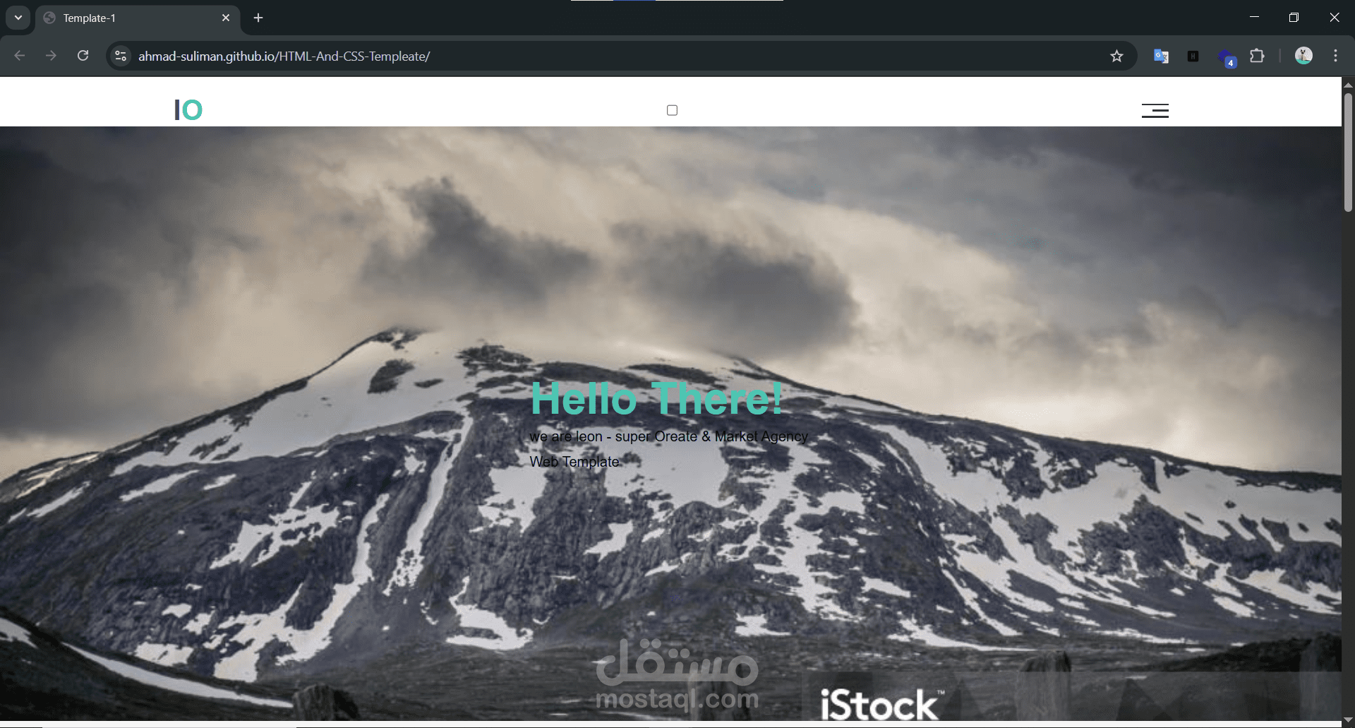 واجهة موقع تعريفي متجاوبة (Landing Page) باستخدام HTML وCSS