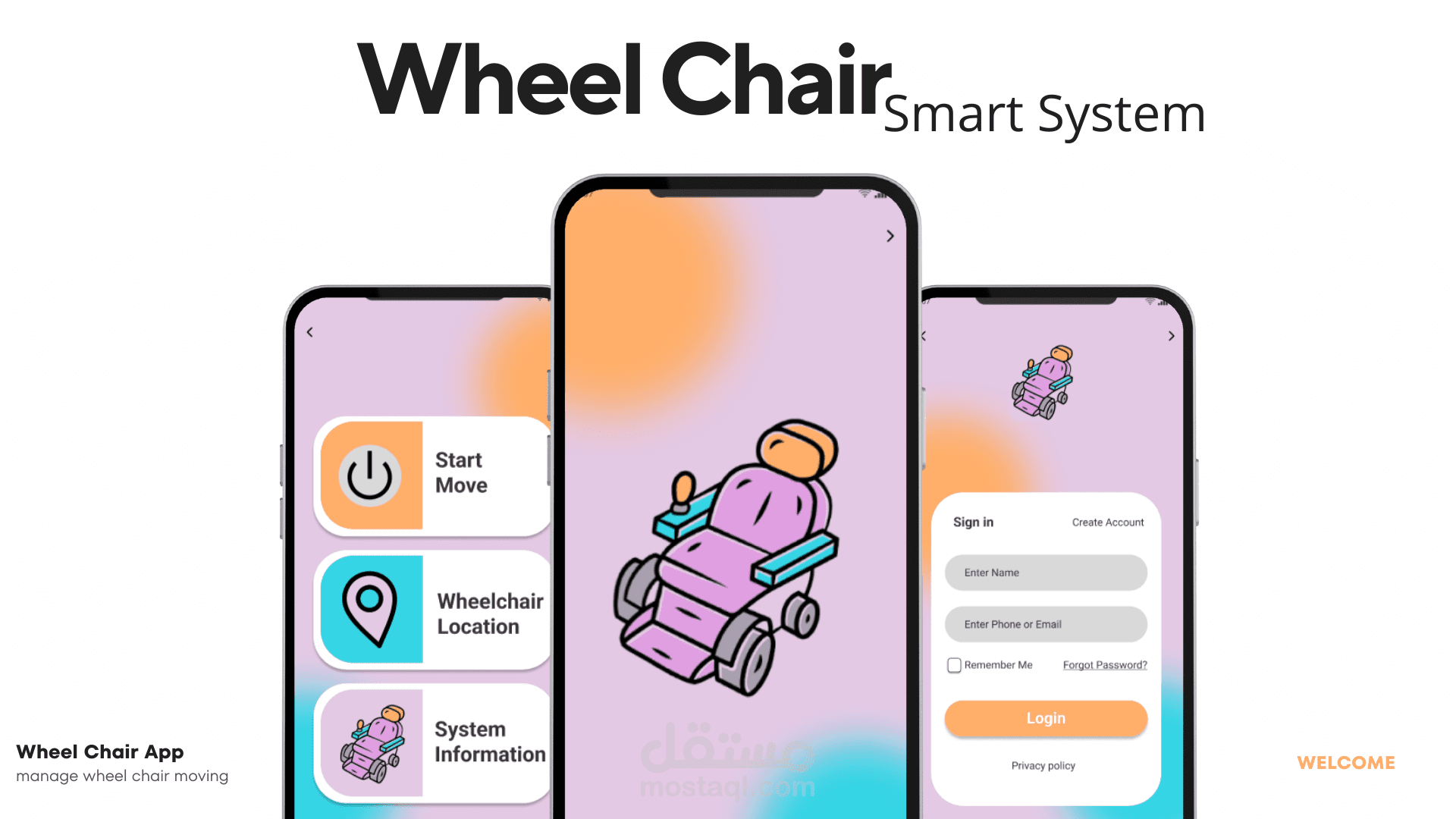 wheel chair phone controller system