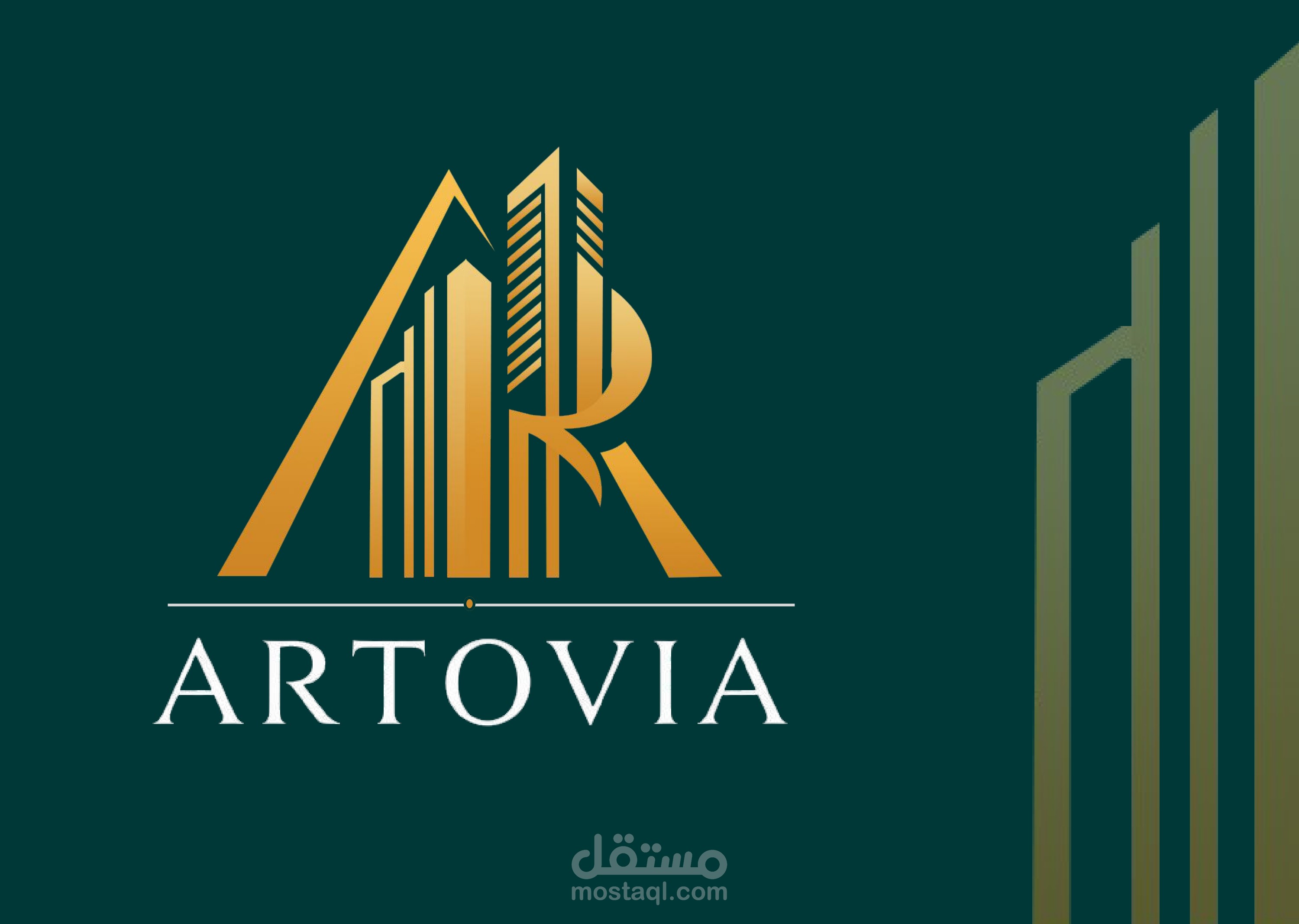 Artovia.UAE brand identity design