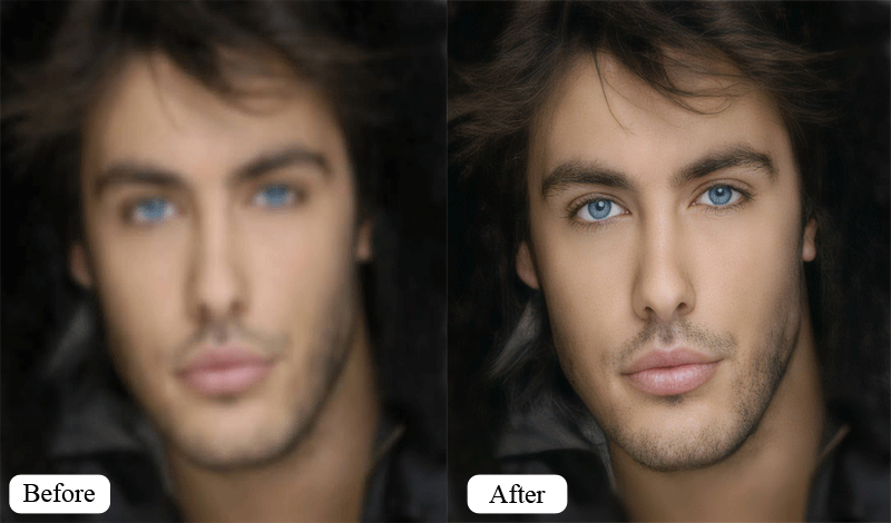 تحسين دقة وجودة الصور بدقة عالية جدا وخاصة وضوح دقة الوجه