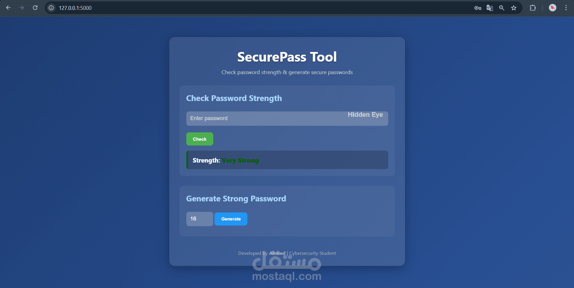 موقع ويب بسيط مع حماية كاملة من SQL Injection وتخزين كلمات المرور بأمان.