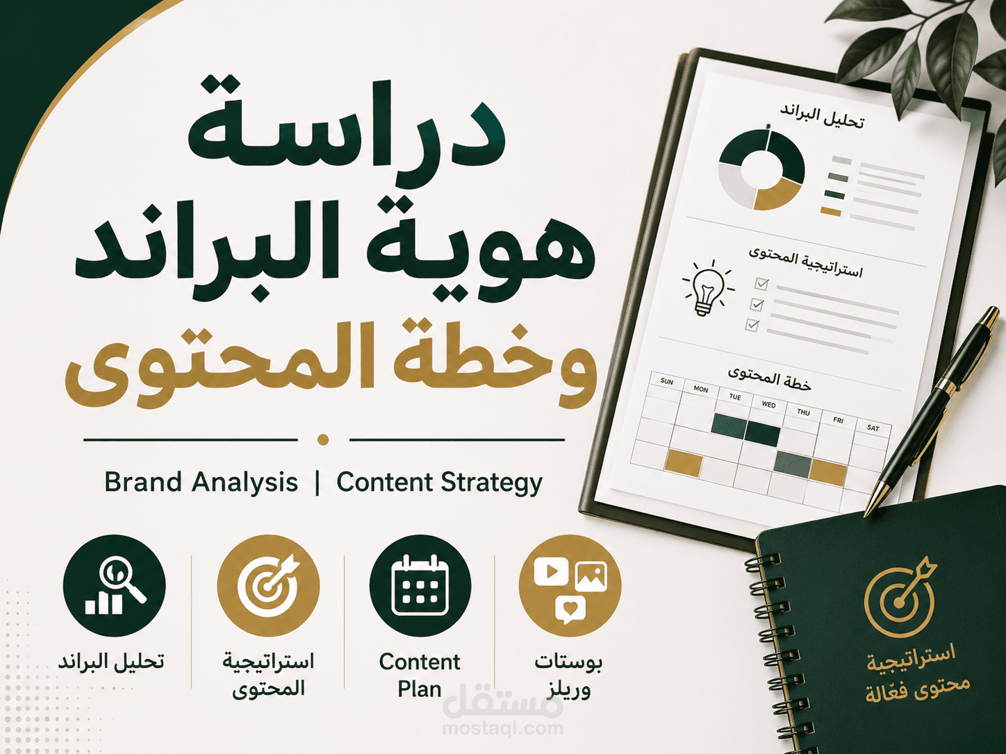 دراسة هوية البراند و خطة المحتوى