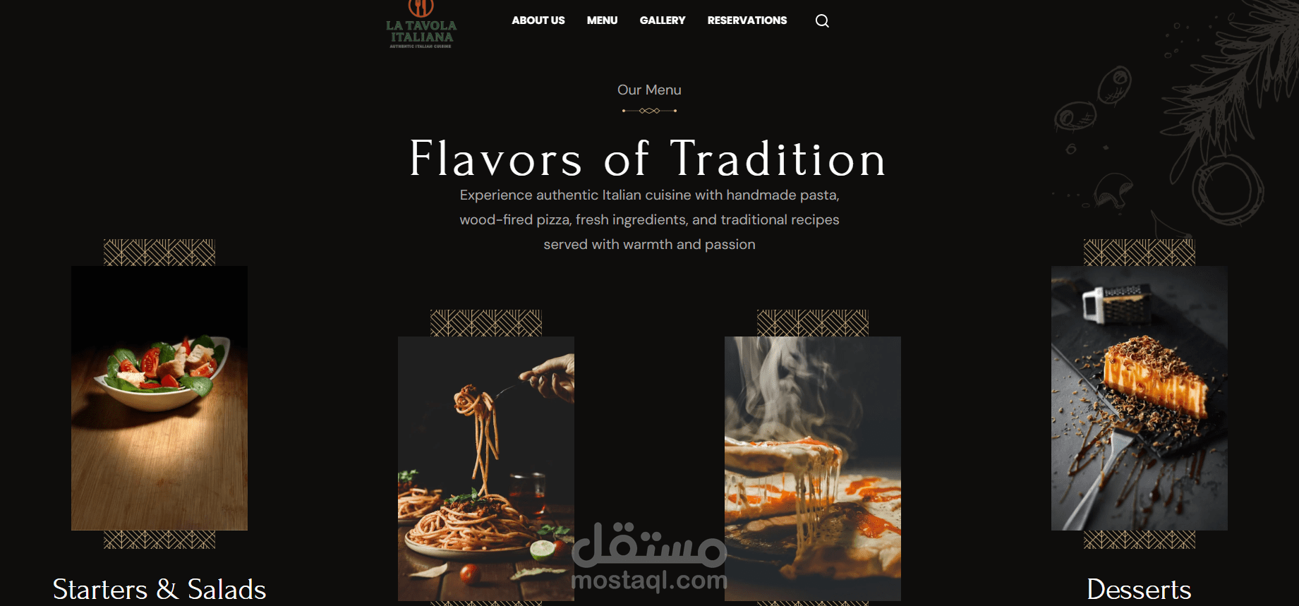 مدير المطعم — La Tavola Italiana