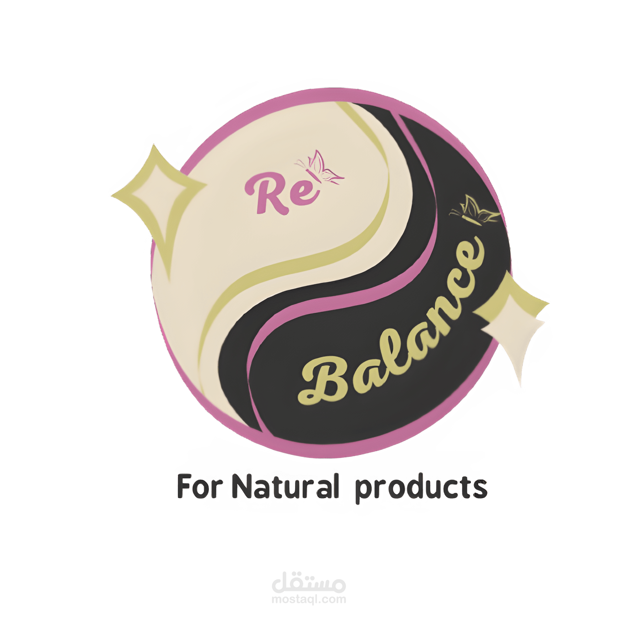 هوية رقمية لبراند re balance  لمستحضرات التجميل