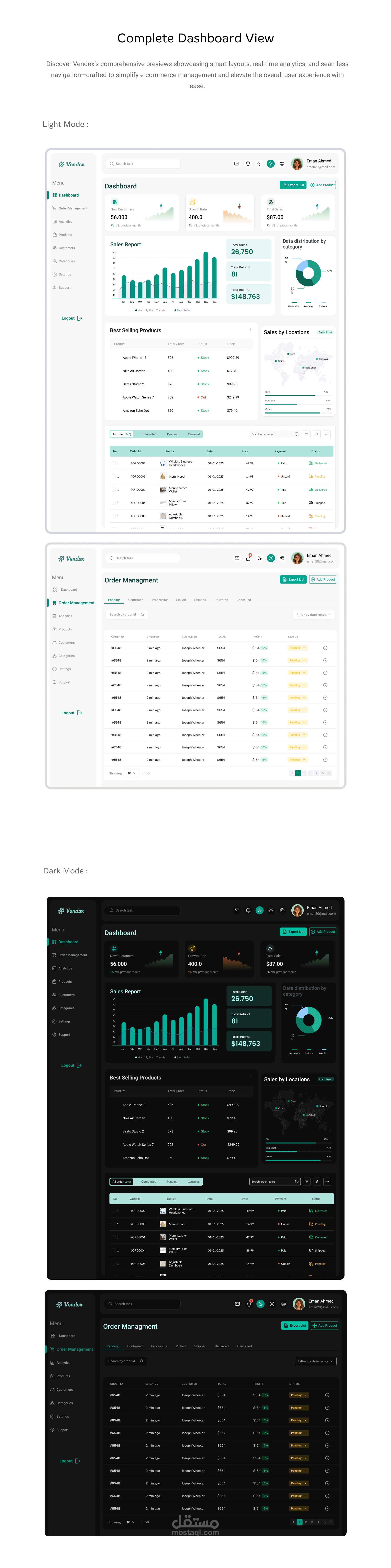 Vendex Dashboard