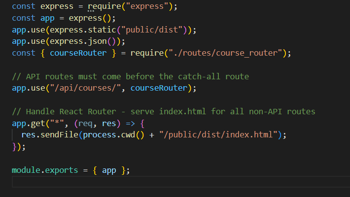 Build backend services for university using node.js and mongoDb
