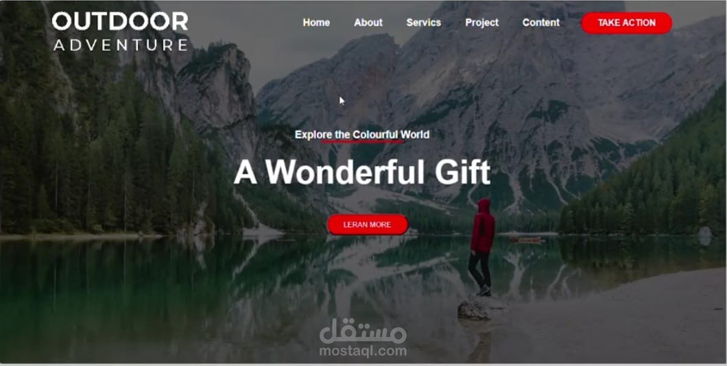 موقع باستخدام html css bootstrap