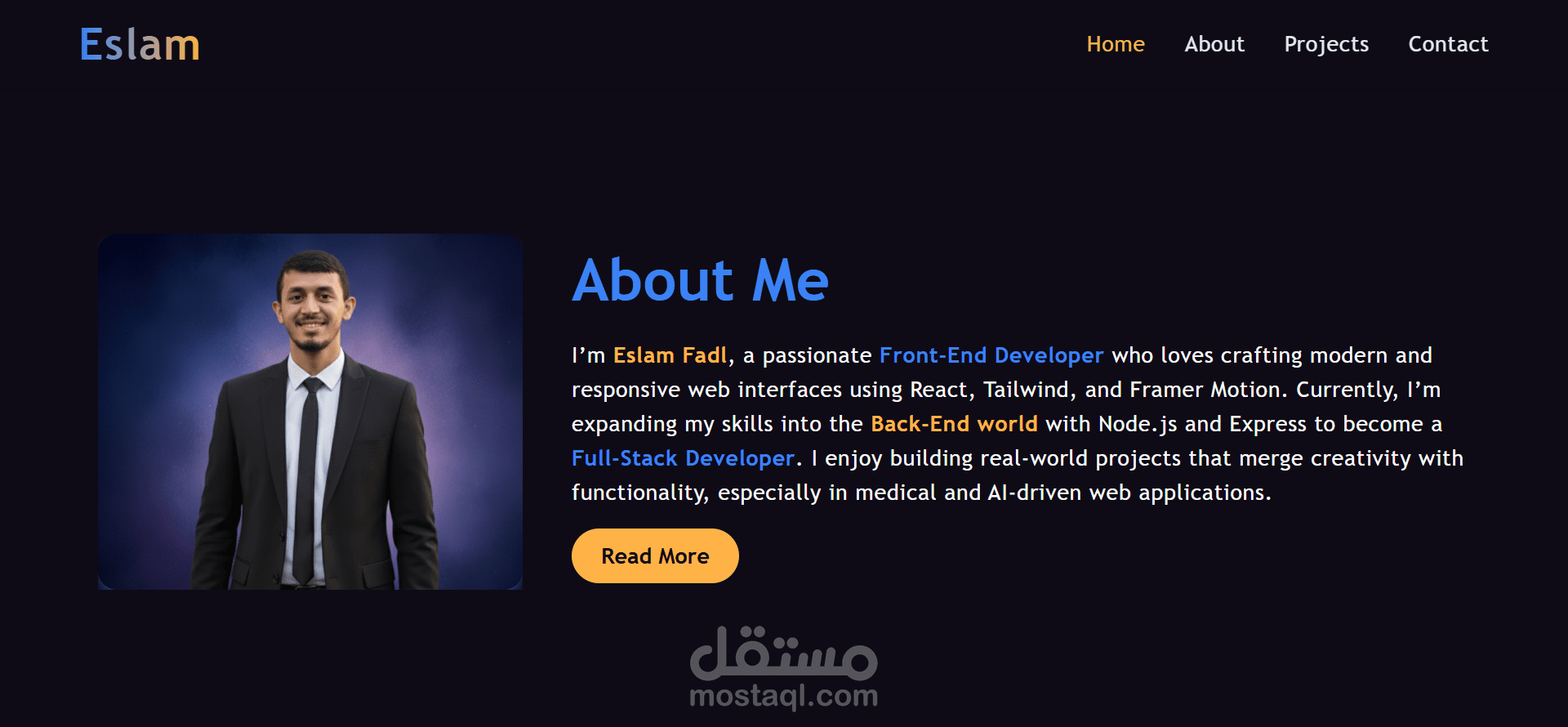 Full-Stack Web Developer | Portfolio
