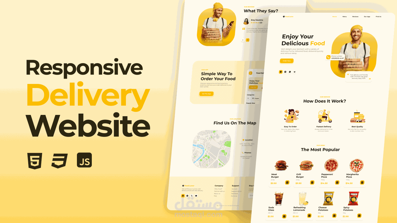 Responsive Deliver Website