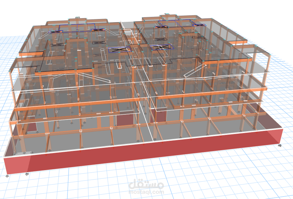 تصميم انشائي Etabs + Safe كود سعودي
