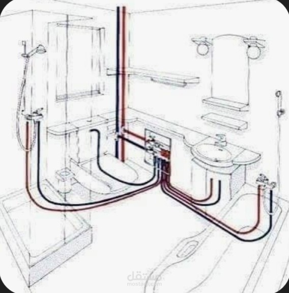 تصميم اعمال الصحي و الكهرباء
