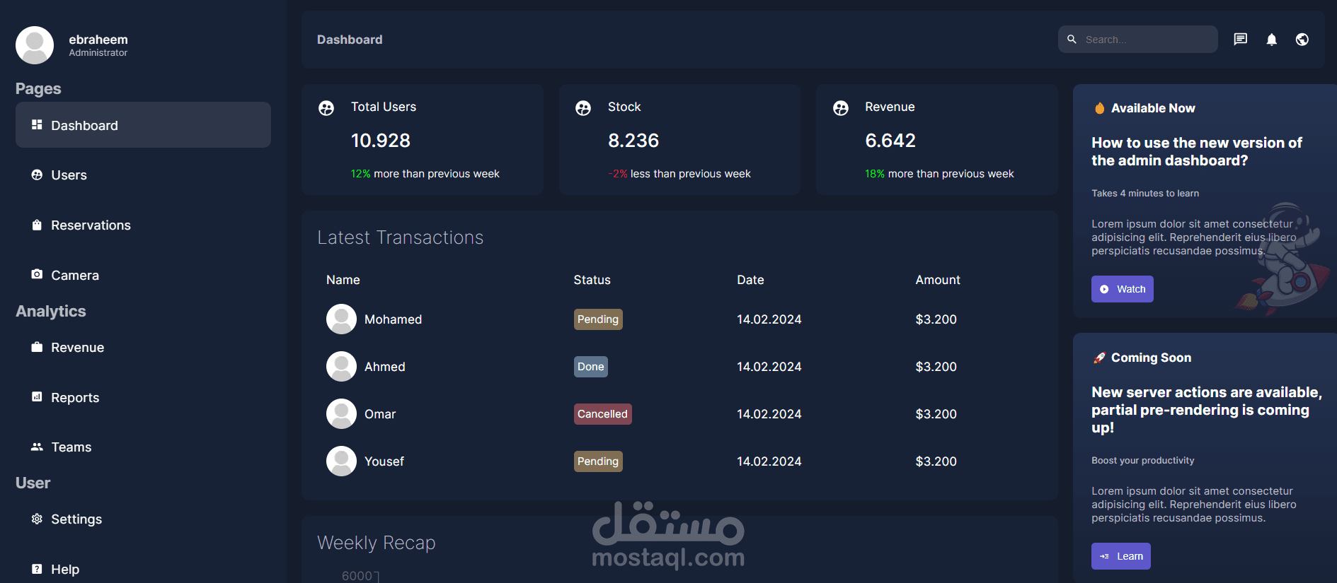 SMARTPOOL Dashboard – AI-Based Pool Monitoring System