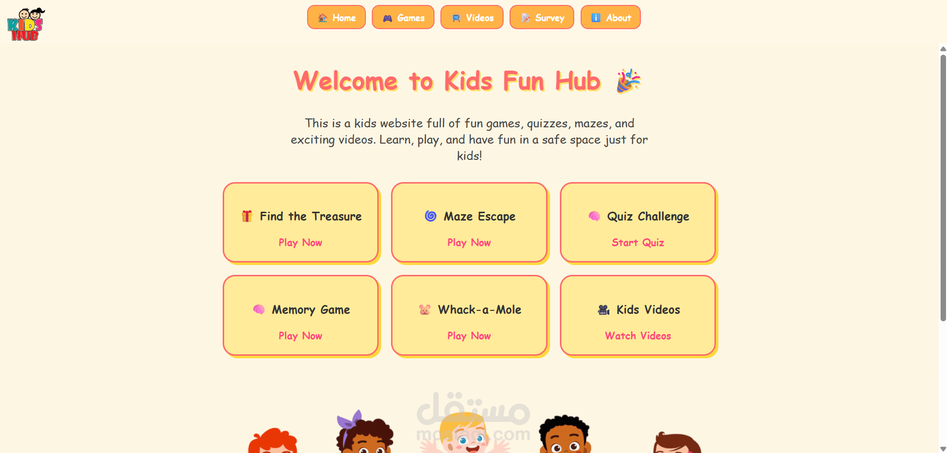 Kids Hub Site