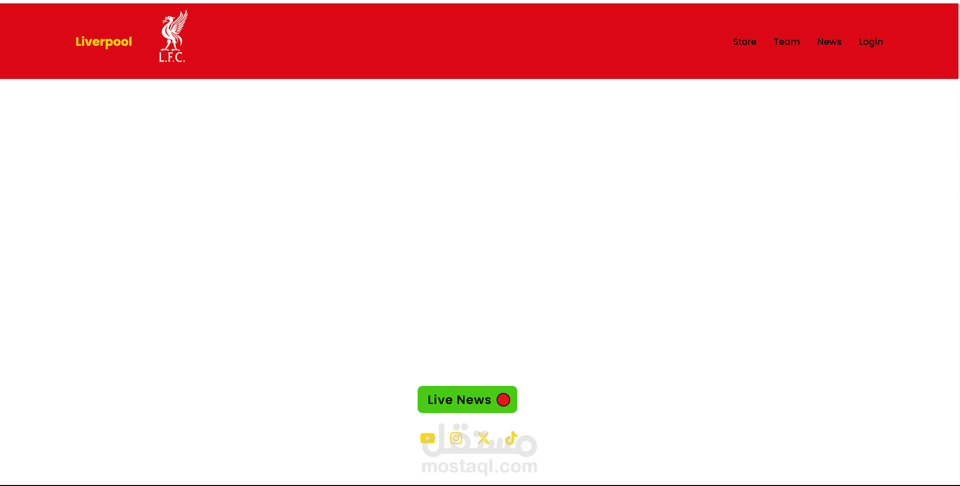 landing page (uncompleted)