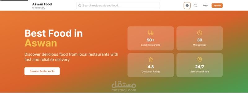 Aswan Food Delivery Platform