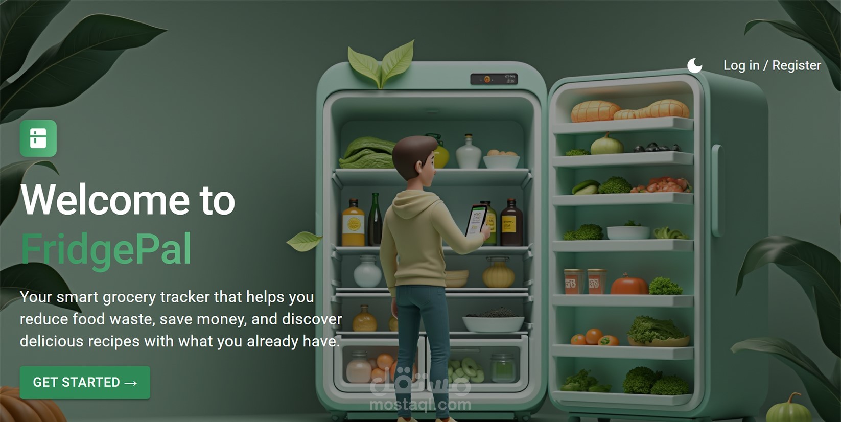 موقع تتبّع قائمة البقالة الذكي