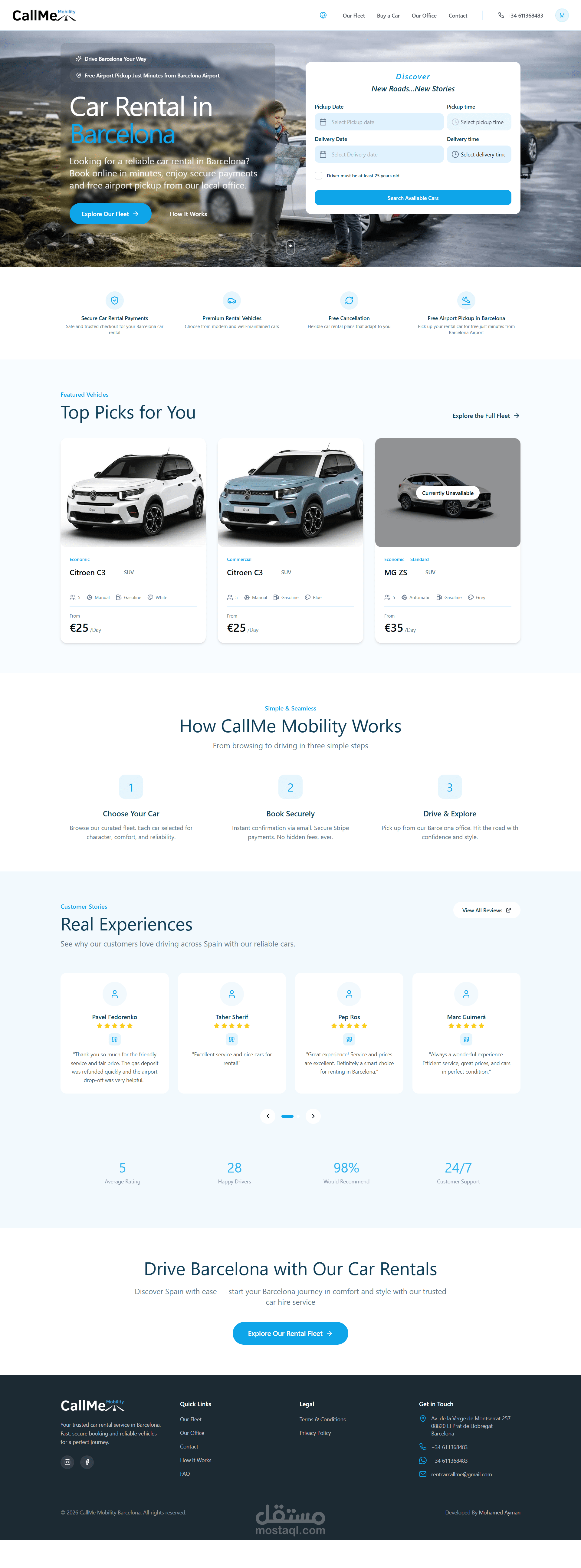 Callme Mobillity Ccar sales and rental platform in Spain