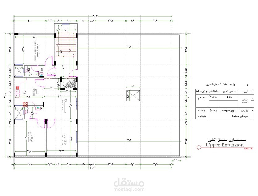 تصميم انشائي - شاليه الحميد
