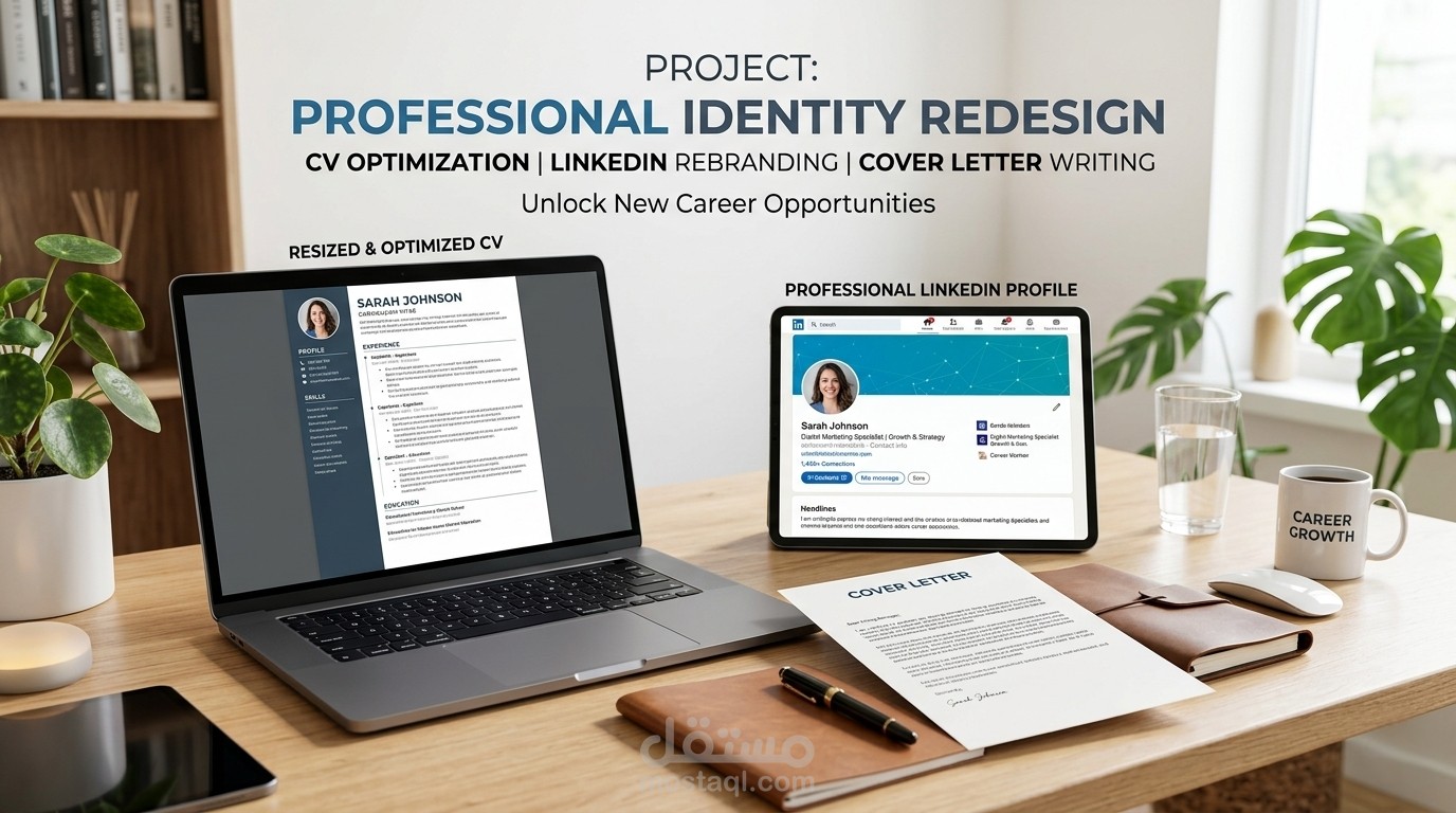 إعداد سيرة ذاتية احترافية + تحسين حساب LinkedIn + كتابة Cover Letter لمديرة عمليات بخبرة 25 عامًا