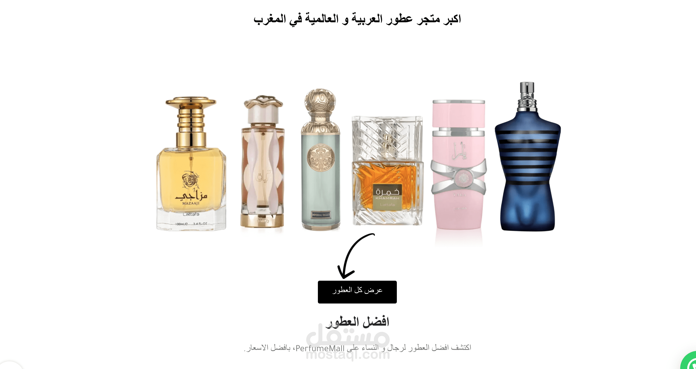 تحليل وتحسين واجهة متجر عطور إلكتروني لرفع المبيعات وتحسين تجربة المستخدم