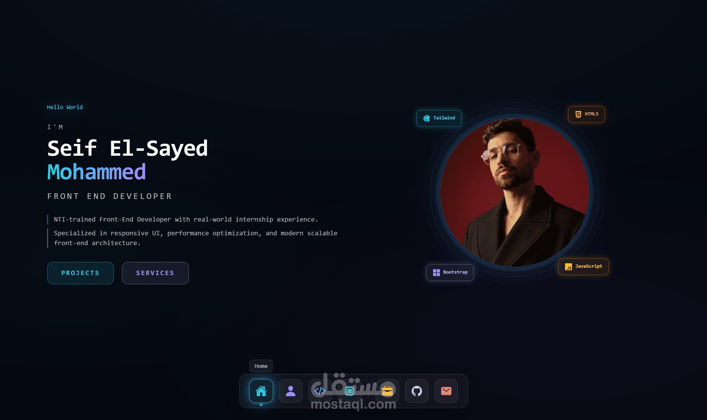 Modern Developer Portfolio Website