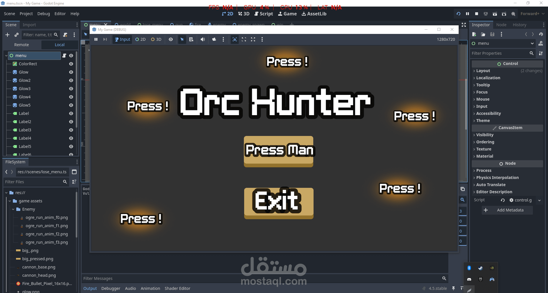 لعبة :Orc Hunter