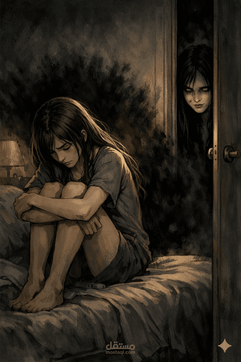 فيديو سينمائي قصير يجسد الاكتئاب والصراع النفسي بأسلوب فني مظلم