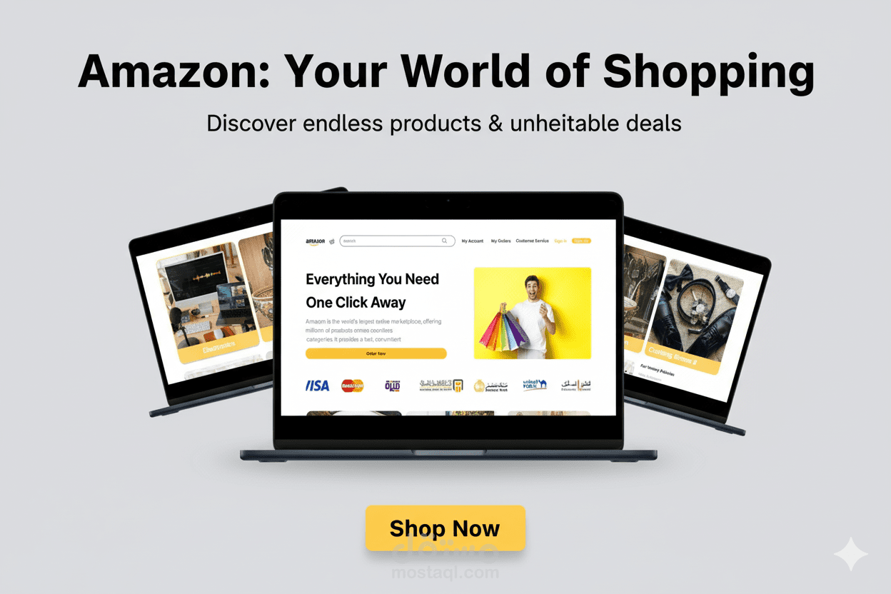 Modern E-Commerce Website UI/UX Design Inspired by Amazon