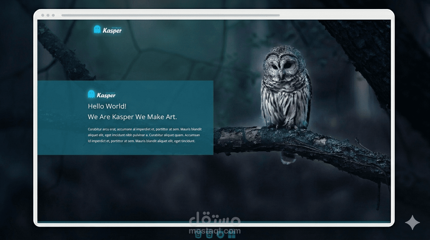 تصميم واجهة هبوط (Landing Page) Responsive باستخدام HTML & CSS.