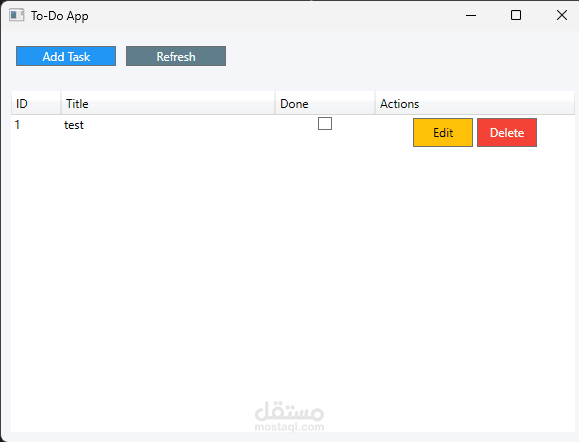 To Do Workflow using api & wpf (backend & frondend)