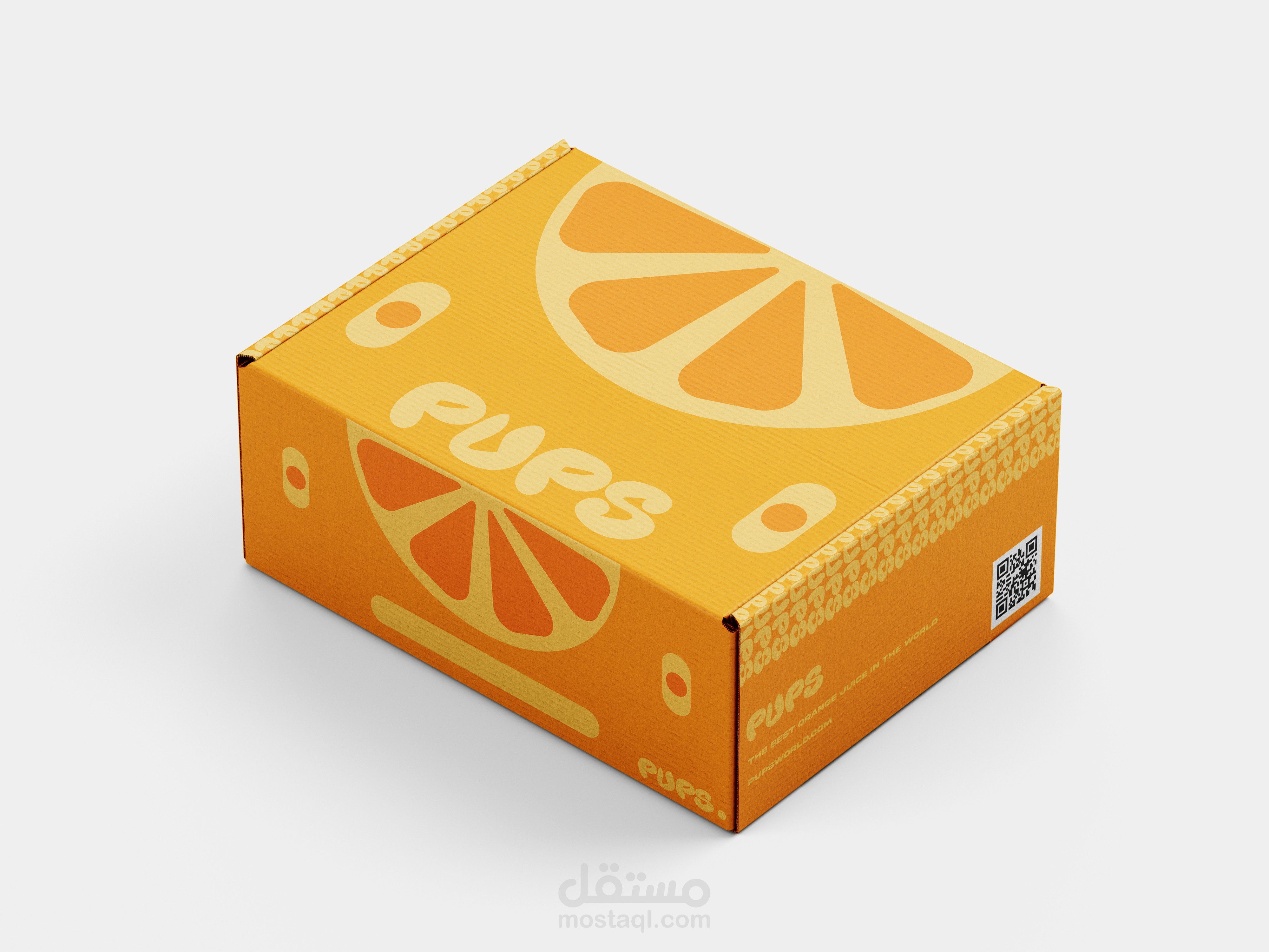 تصميم غلاف بوكس عصري لشركة عصير برتقال