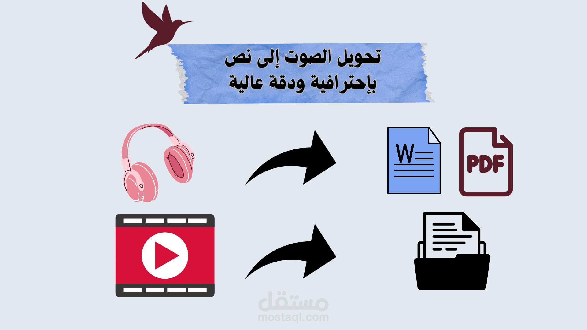 تفريغ صوتي