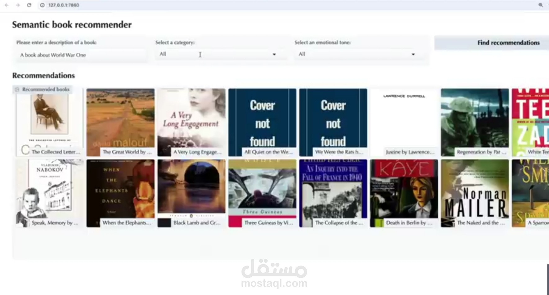 Book Recommender System