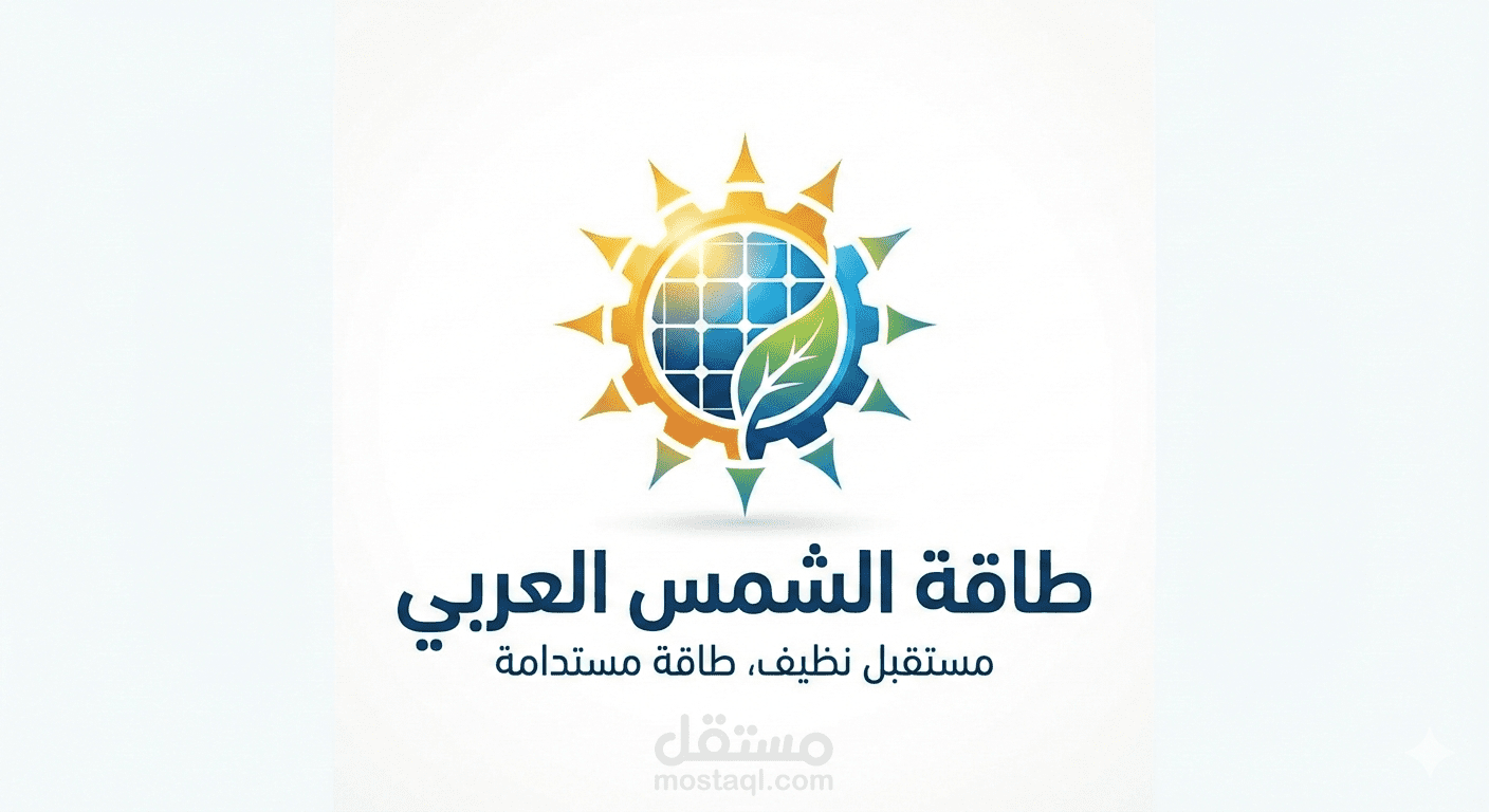 تصميم لوجو احترافي لشركة طاقة شمسية