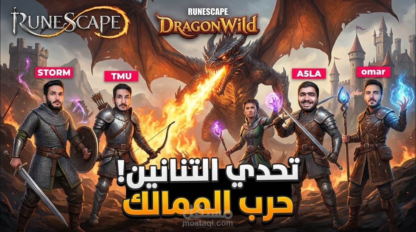 تصميم صور مصغرة (ثامبنيل) لليوتيوب جيمنج تزيد نسبة النقر (CTR)