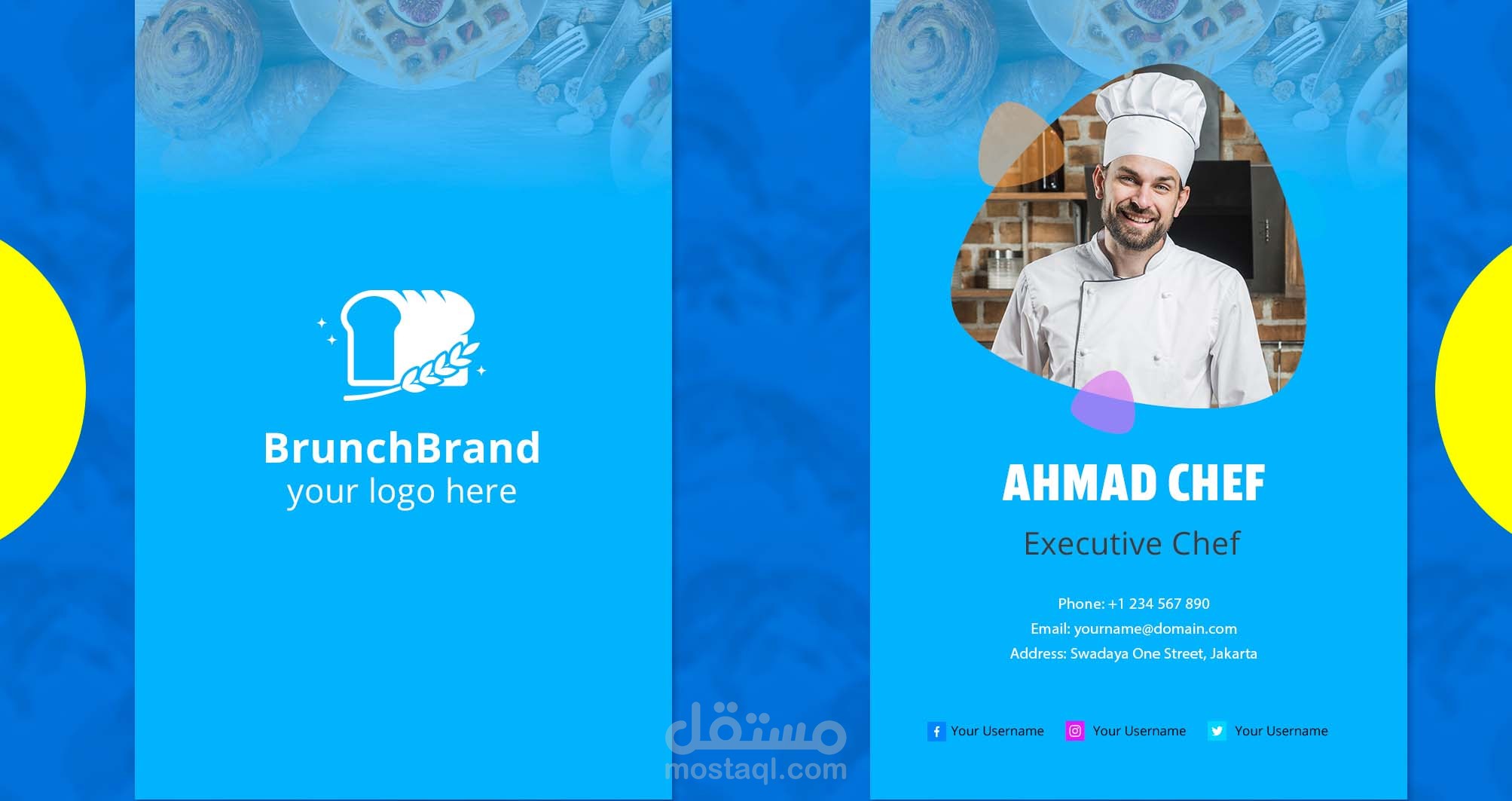 تصميم بطاقة العمل