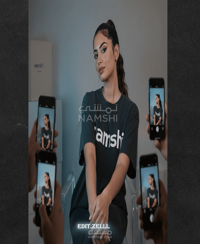 احد اعمالي في edit اعلان تسويقي لشركة نمشي