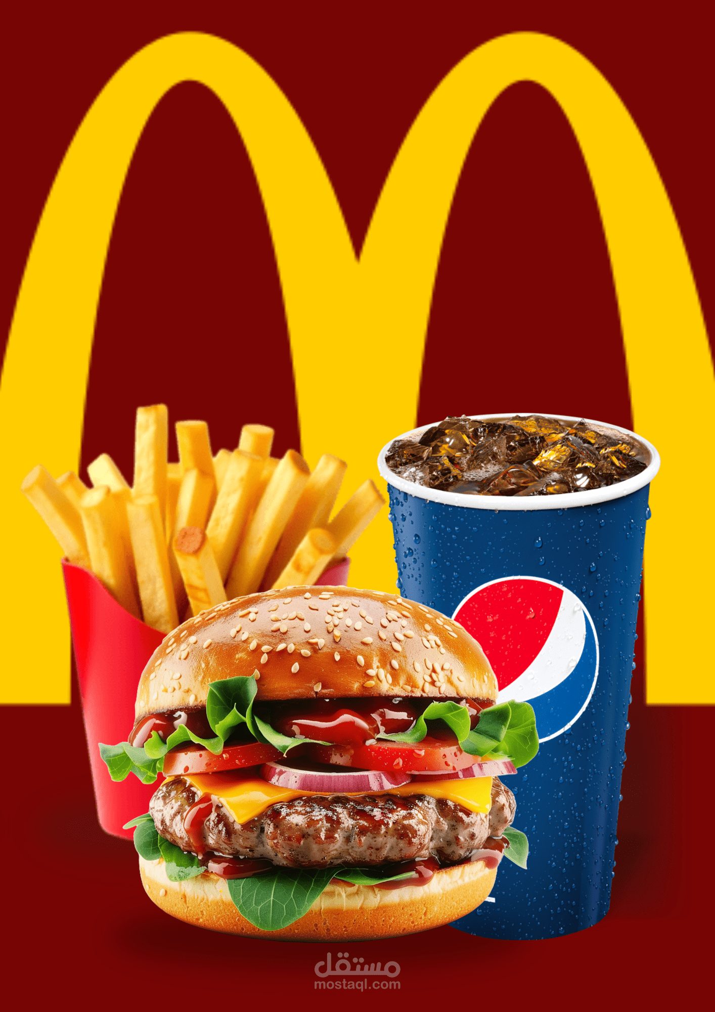 بوستر وجبة من ماكونالدز