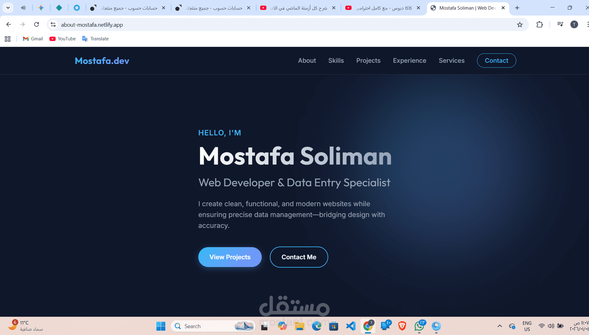 cv شخصي عني بالتفصيل