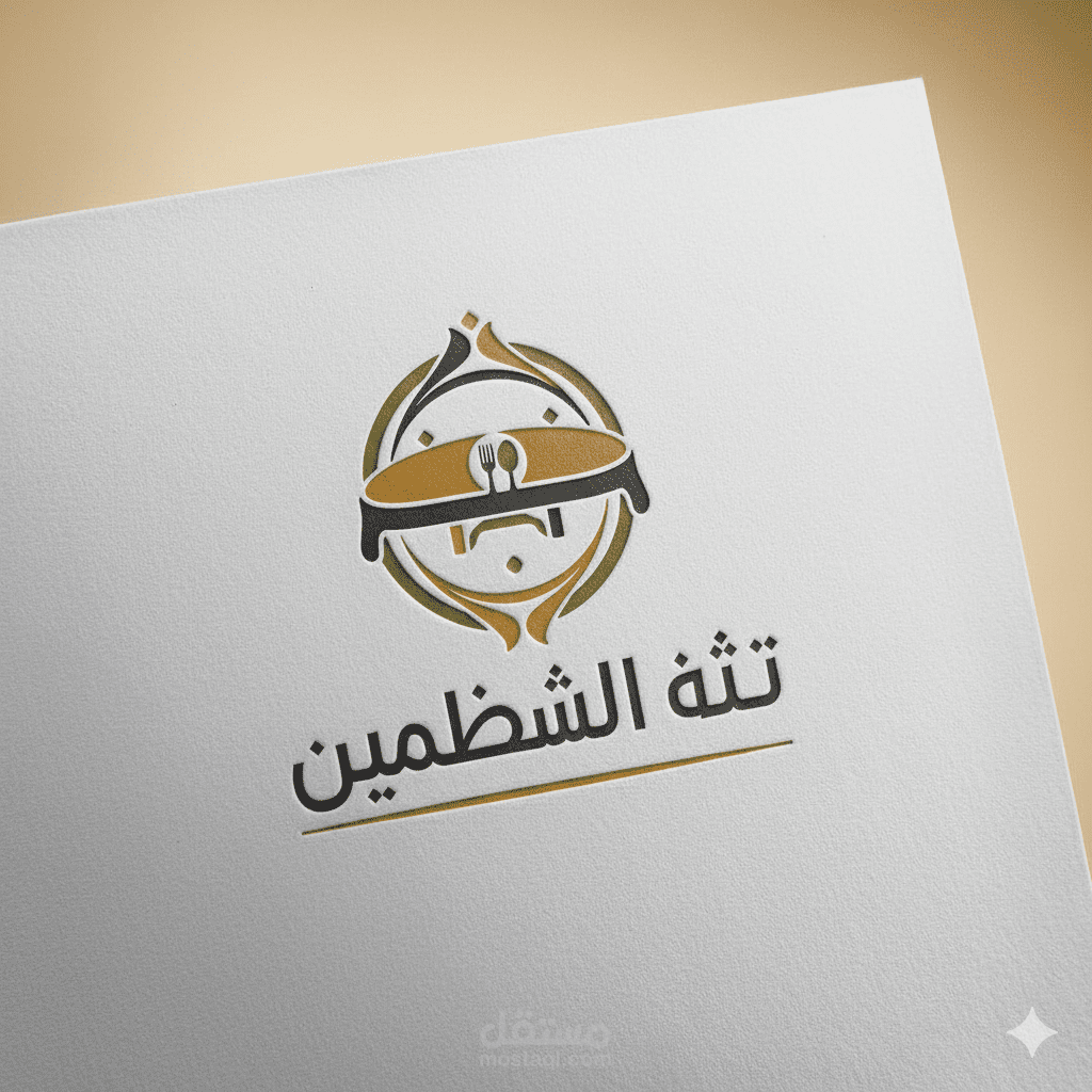 تصميم شعار بطريقه احترافيه لمطعم