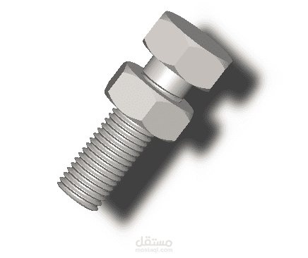 aseemblade vis-ecrou 3d