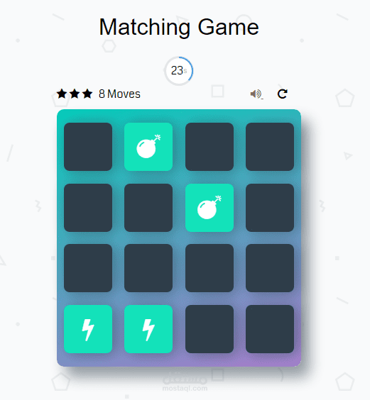 Memory game for children