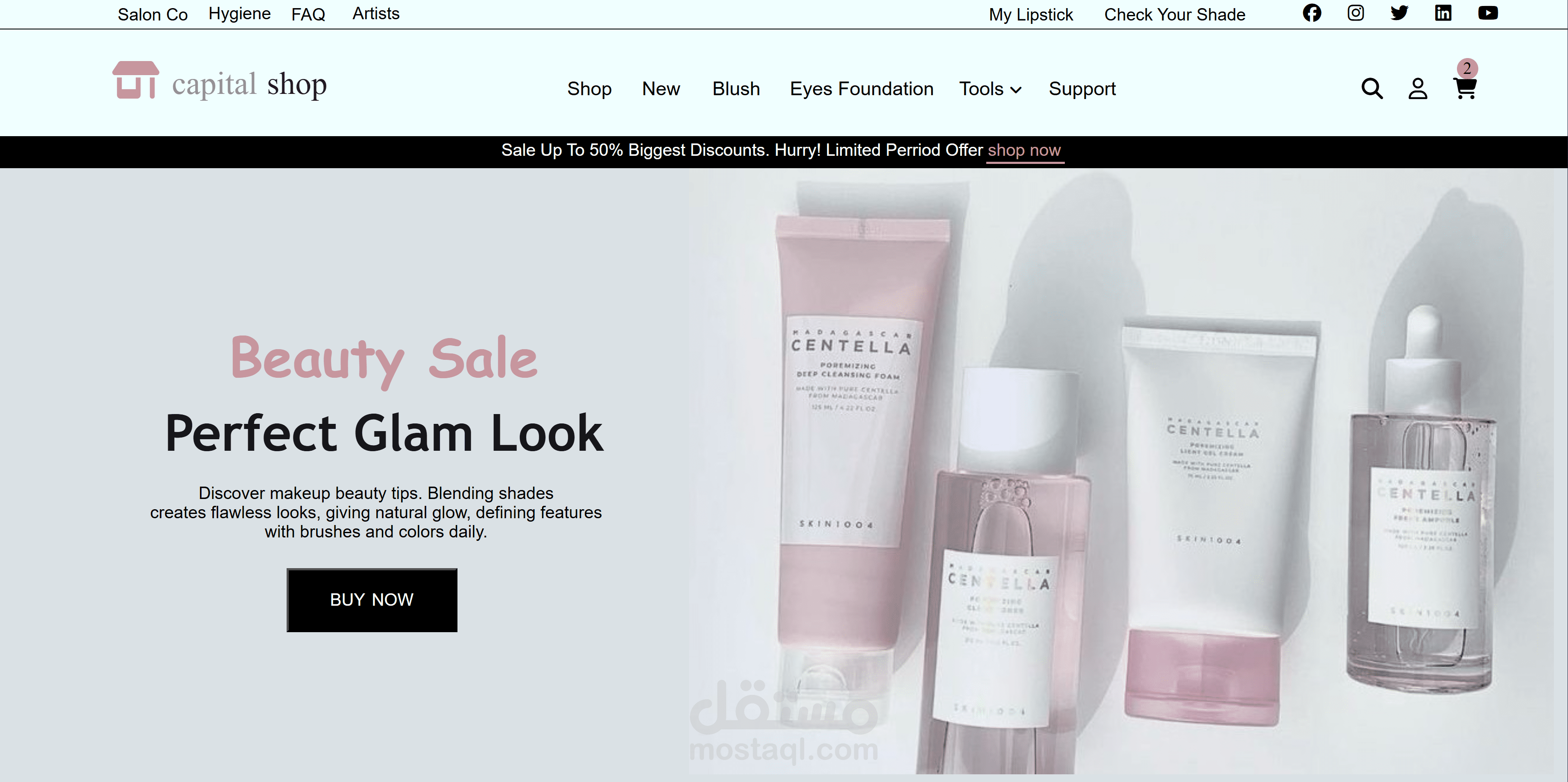 Project: Glam Beauty Store