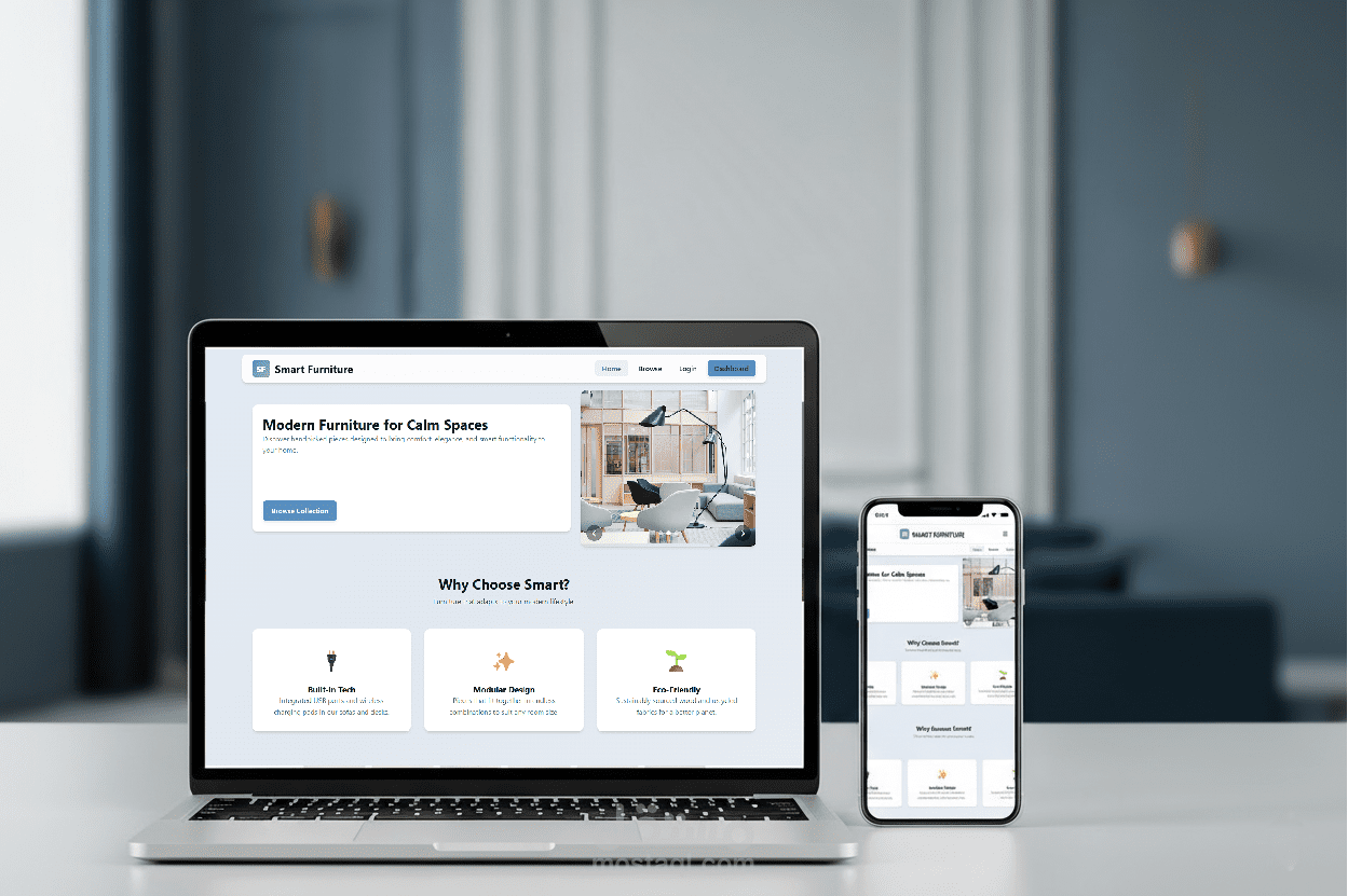 موقع لتصفح وشراء قطع الأثاث - Smart Furniture